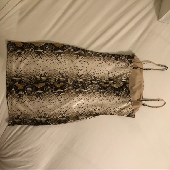 Snakeskin Mini Dress - Picture 2 of 4